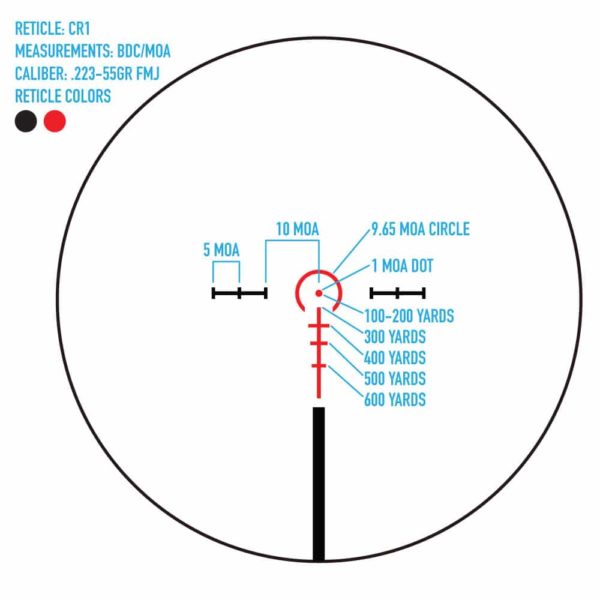 Sightmark Citadel 1-6x24 CR1/HDR Riflescope 17