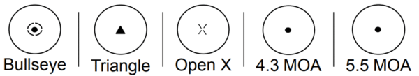 M21 All reticle options