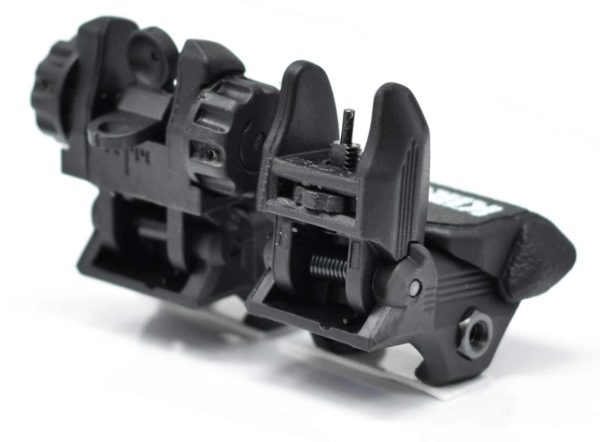 KIRO FLUS - Front and Rear Flip Up Sights Made of Strong Polymer Composite 4