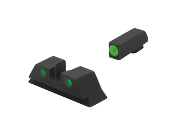 ML40224 Meprolight Mepro Hyper-Bright™ G/Y/O Night Sight for HVS Glock 9/357SIG/40/45GAP 10