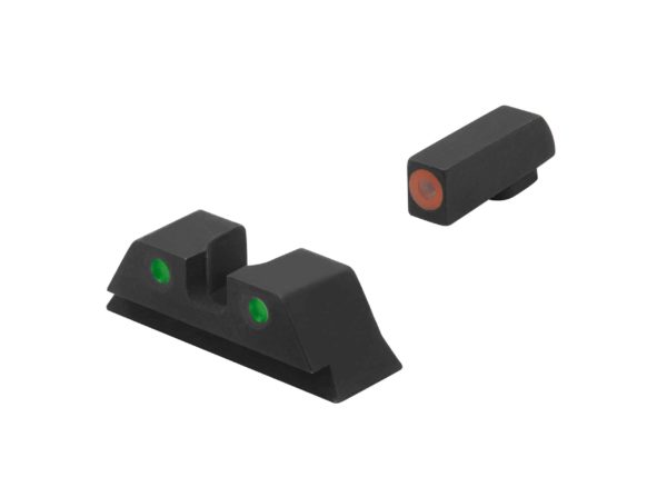 ML40224 Meprolight Mepro Hyper-Bright™ G/Y/O Night Sight for HVS Glock 9/357SIG/40/45GAP 7