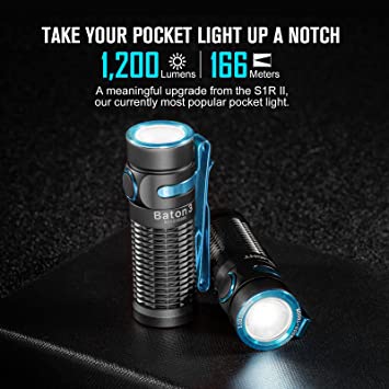 Olight Baton3 1,200 Lumens Ultra-Compact Rechargeable EDC Flashlight, Powered by Rechargeable Battery 4