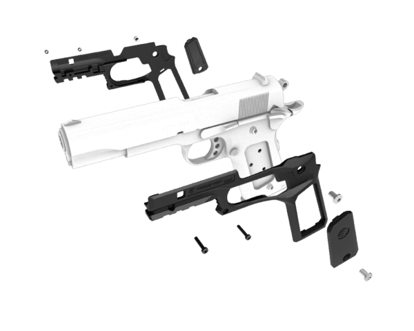 Recover Tactical CC3P Grip and Rail System for the 1911 5