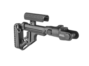 Fab Defense AKMS (underfolder) Tactical Folding Buttstock with Cheek Piece - UAS-A...