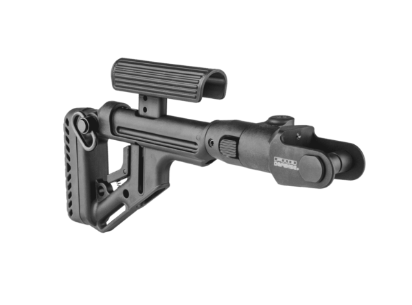 Fab Defense AKMS (underfolder) Tactical Folding Buttstock with Cheek Piece - UAS-AKMS P 1