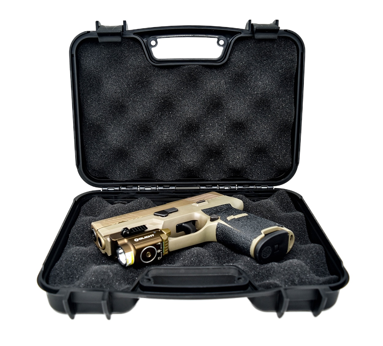 Kiro Premium Gun Owners bundle - Handgun Case, Cleaning Kit, Eye Protection & Gun Belt 18