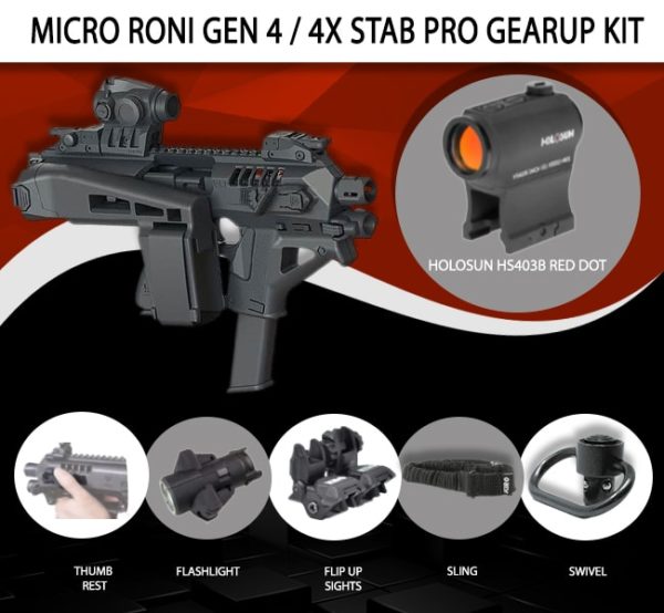 Micro Roni Gen 4 / 4X Stab pro Gearup Kit - MCK is not a CAA Israel product! 1
