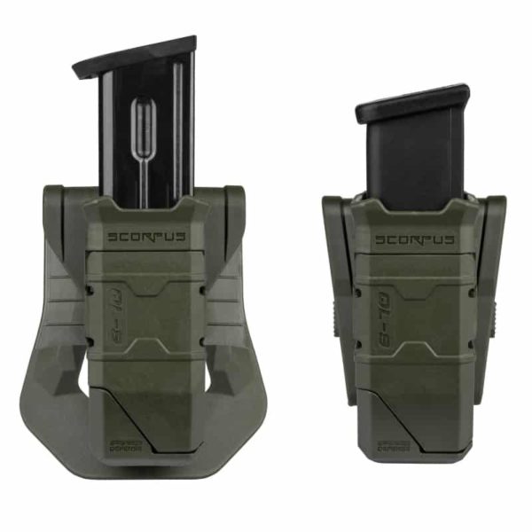 Fab Defense QL-9 Single Magazine Pouch & Quick Loader for Polymer & Steel 9mm / .40 S&W Double Stack Magazines 2