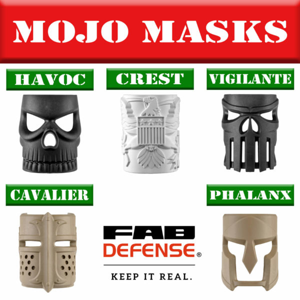 MOJO Kit Fab Defense AR-15 Magazine Well Grip with Tactical Mask and One Extra Mask 2