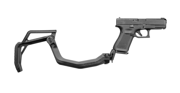 Fab Defense Cobra Glock Stock - Best Tactical Folding Stock For Glock 17, 19, 19x, 22, 23, 24, 25, 31, 32, 34, 35, 45 2