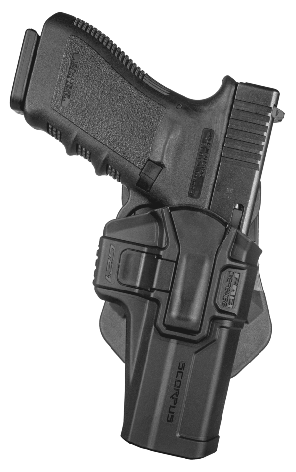 FAB Level 1 Swivel Holster for Glock 20, 21, 29, 30 (Paddle+Belt) (sc-g21sb), Black, Right Hand 2