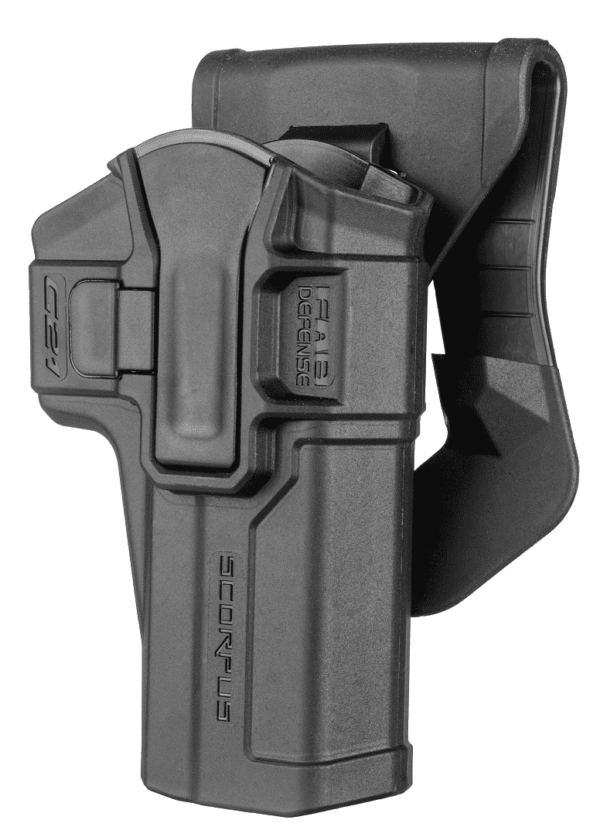 FAB Level 1 Swivel Holster for Glock 20, 21, 29, 30 (Paddle+Belt) (sc-g21sb), Black, Right Hand 4