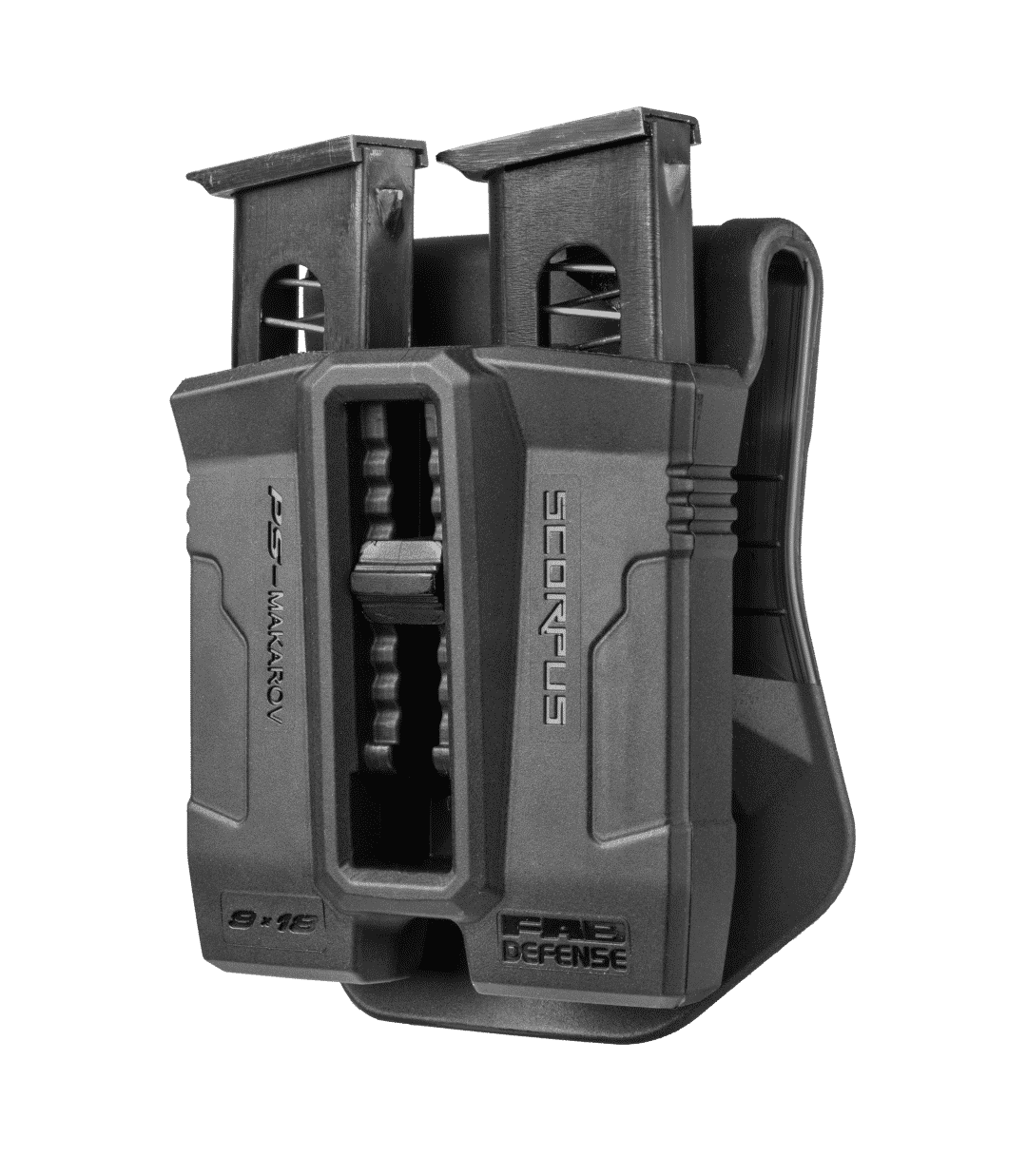 Fab Defense Double Magazine Pouch for Makarov Magazines (Paddle+Belt) - PS-Makarov