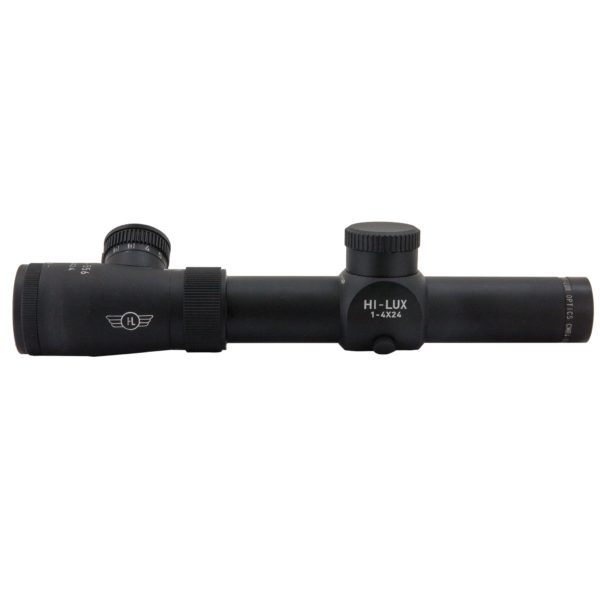 CMR4-556-R Hi-Lux Close to Medium Range 1X-4X Riflescope w/ 1MOA Center Dot & Red Illumination 3