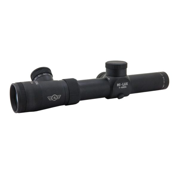 CMR4-556-R Hi-Lux Close to Medium Range 1X-4X Riflescope w/ 1MOA Center Dot & Red Illumination 2