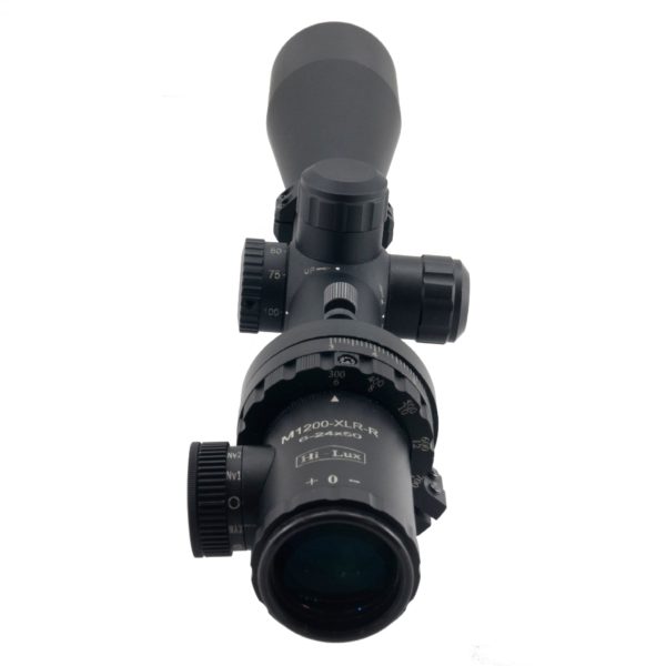 M1200ART-XLR Hi Lux M1200 6X-24X50 ART (Auto Ranging Trajectory) Scope w/ Green or Red Illuminated XLR Ranging Reticle 10