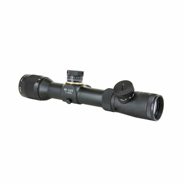 XTC14X34 Hi-Lux 4X34mm Service Competition Riflescope w/ Green Illuminated MOA Cross Reticle 5