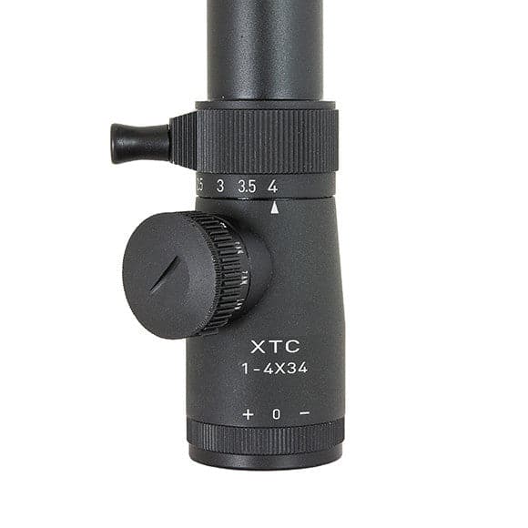 XTC14X34 Hi-Lux 4X34mm Service Competition Riflescope w/ Green Illuminated MOA Cross Reticle 2