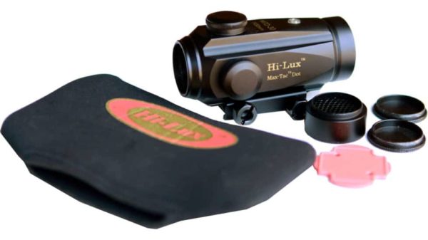 MTD-30 Hi-Lux 1X30mm Max Tac Dot Digital Red Dot Sight w/ Anti-Reflection Device & Screw on Lens Covers 4