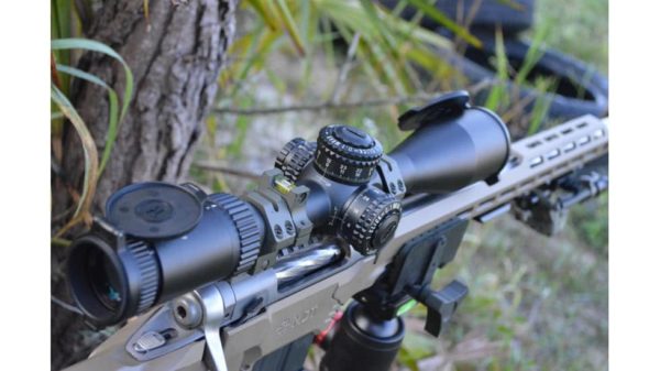 TAC-VF420X50 Hi Lux PentaLux 20X50mm First Focal Point Riflescope w/ Green or Red Illuminated CW-1 Ranging Reticle 6