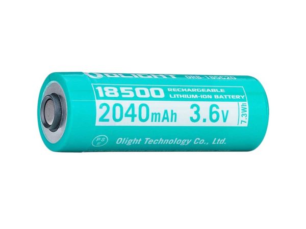 Olight 185C20 18500 2040mAh 3.7V Protected Lithium Ion (Li-ion) Button Top Battery 3