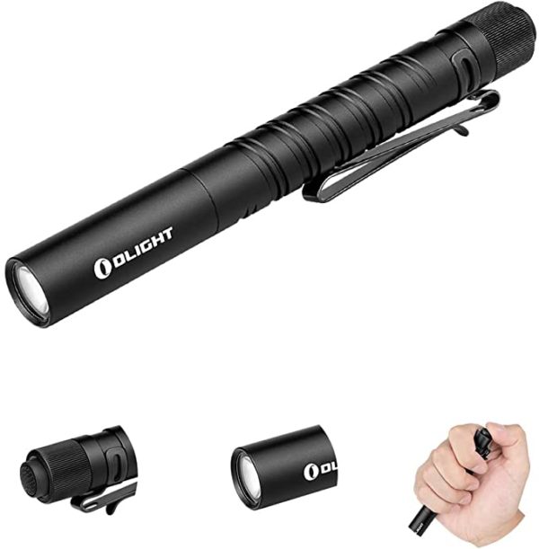 Olight I3T Plus 250 Lumens EDC Pocket Slim Flashlight with 2xAAA Batteries and a PMMA Optic Lens 1