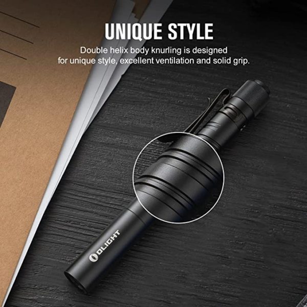 Olight I3T Plus 250 Lumens EDC Pocket Slim Flashlight with 2xAAA Batteries and a PMMA Optic Lens 6