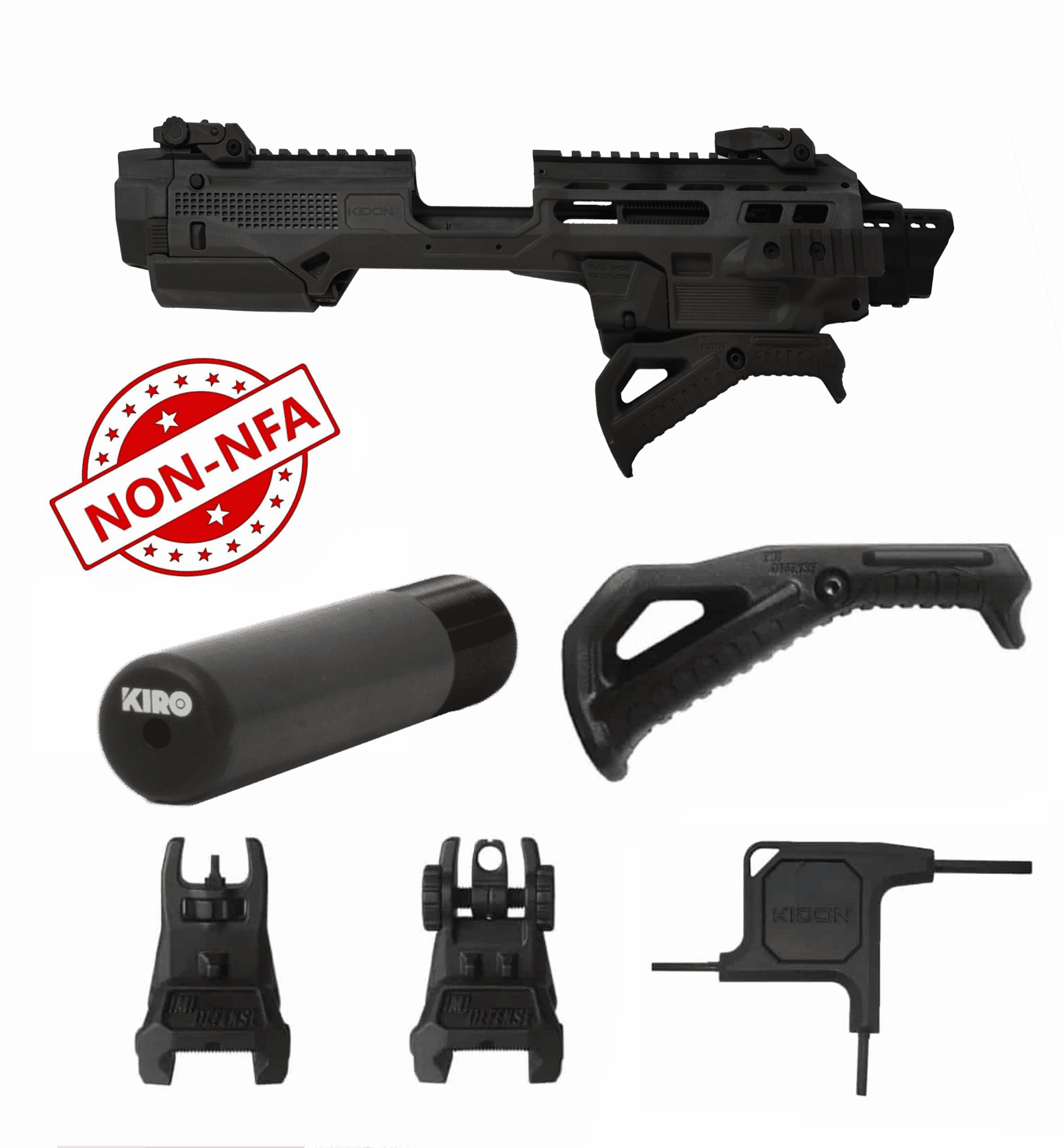 IMI Green KIDON NON NFA PDW Conversion Kit for FN FNP9, FNX  Fit 1911-img-0