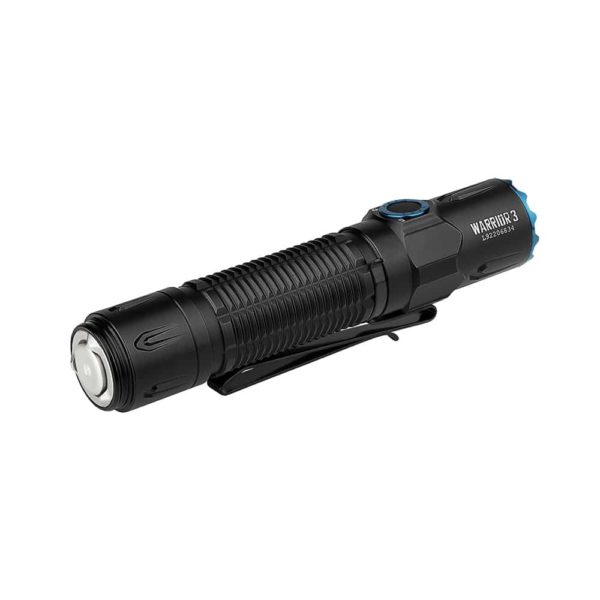 To be discontinued from 2022-5-1 - Olight Warrior 3 2300 Lumens Dual Switches Tactical Flashlight, Powered by Customized Battery (Warrior 3-BLK) 2