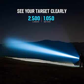Olight Javelot Pro 2 Kit 2,500 Lumens Ultra-Bright Long-Distance Flashlight, Rechargeable Powerful NW LED Handheld Light 2