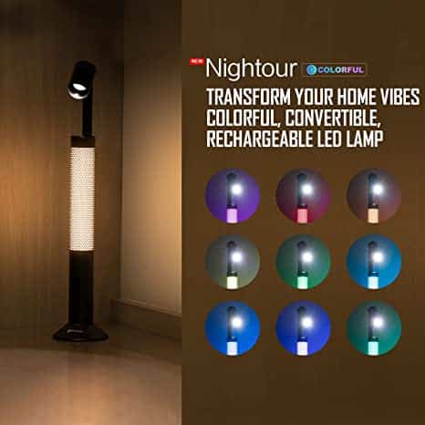Olight Nightour 60 Lumens Rechargeable LED Table Lamp with Convertible Color Light 2