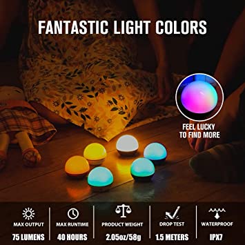 Olight Obulb MC 75 Lumens 8 Modes Multi-Color LED Night Light 4