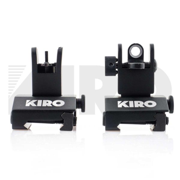 KIRO AFUS - Aluminum Front & Rear Flip-Up Backup Sights 1