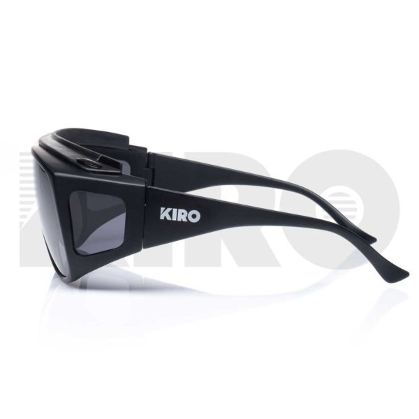 KIRO Cestus - Ballistic Rated Grey Range Glasses - Over the Glasses Design w/ High FOV 5