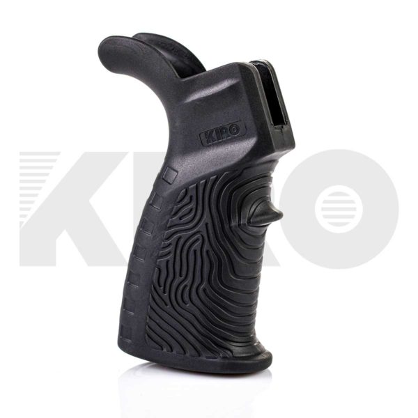 KIRO RBG15 - Rubberized Battle Grip for AR15 with Beavertail & Sealed Compartment 1